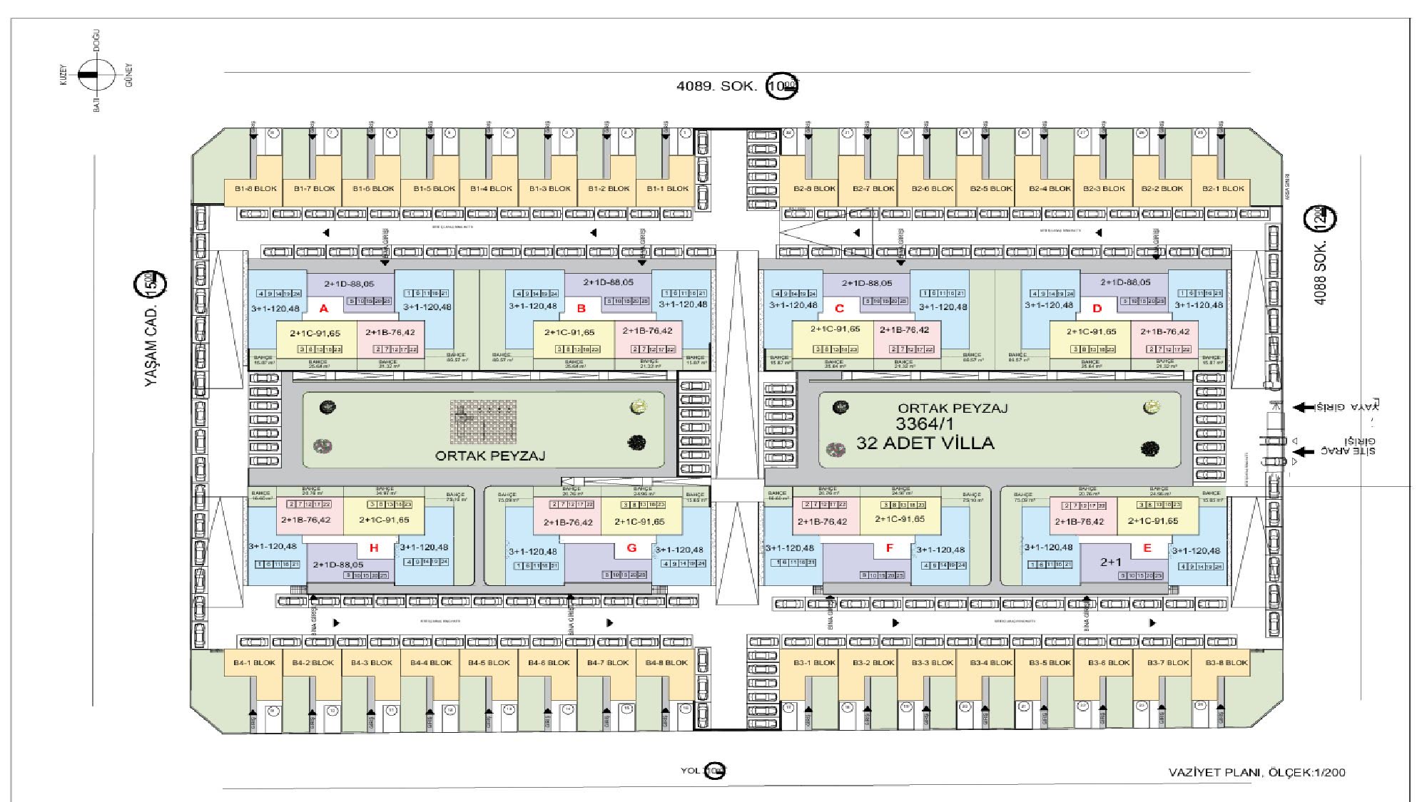 Sakarya Projesi kat planı